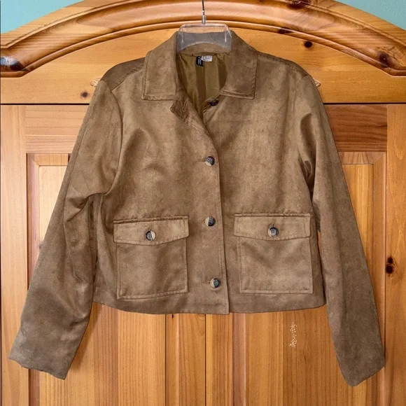 🌟HP🌟H&M Divided Faux Suede Jacket - Picture 4 of 15